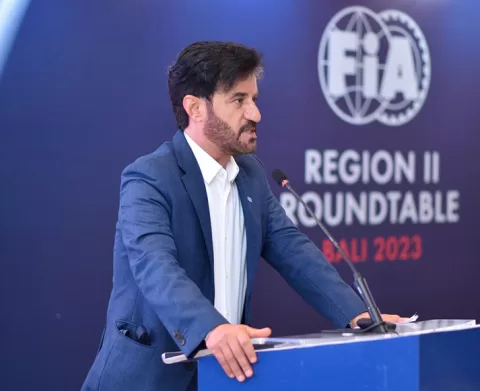 FIA President giving a speech