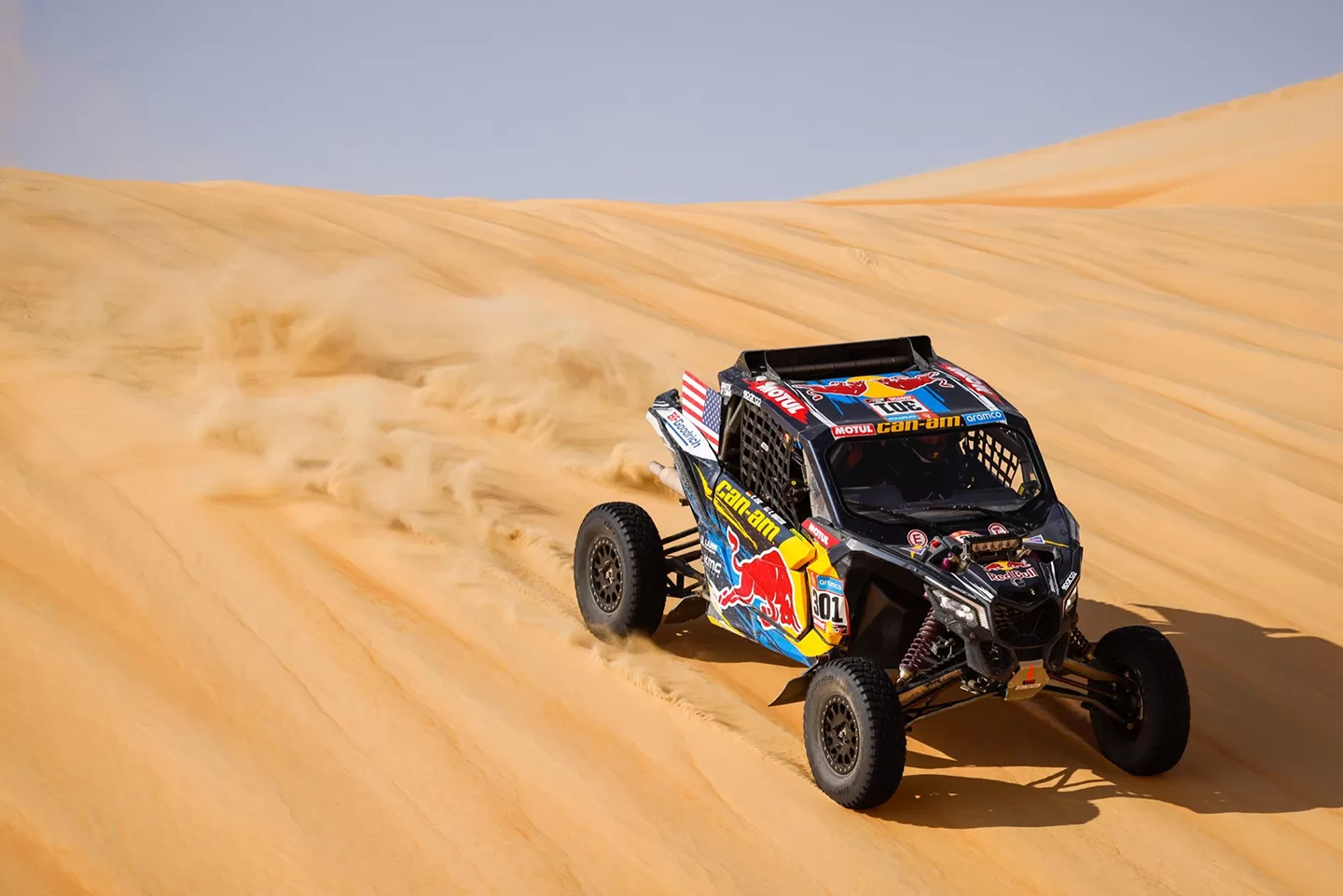 Vehicle on sand dunes