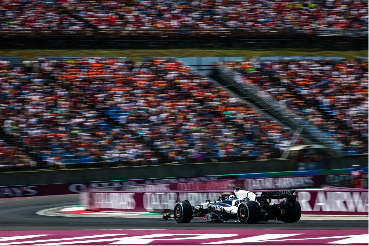 F1 car on race track